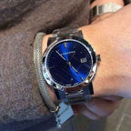 Burberry BU9031 The City Unisex Silver & Blue Watch