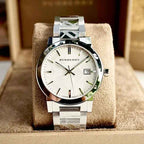 Burberry BU9037 The City Unisex Silver Watch