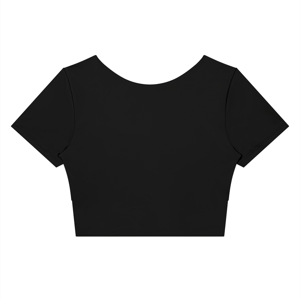 Women's Panelled Crop Yoga T-Shirt