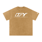 Snow Washed Oversized Cotton T-Shirt
