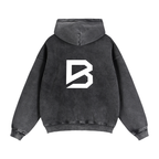 BRACE Zip-Through Boxy Fleece Hoodie