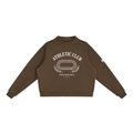 Oversized Mock-Neck Fleece Sweatshirt