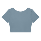 Women's Panelled Crop Yoga T-Shirt