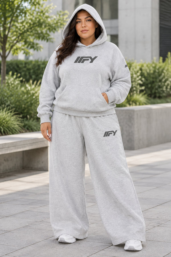 Women’s Raw-Edge Wide-Leg Sweatpants