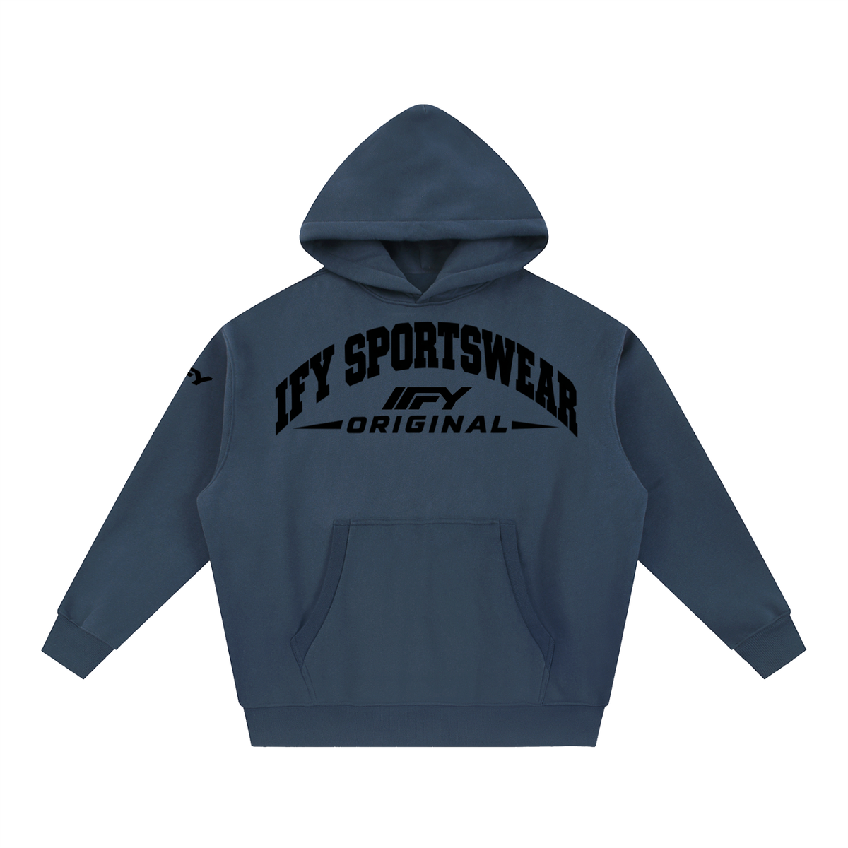 Oversized Boxy-Fit Fleece Hoodie