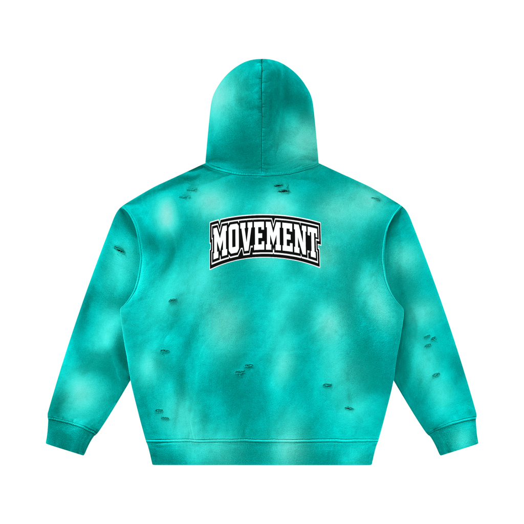 Unisex Frayed Fleece Hoodie for Ultimate Comfort and Style