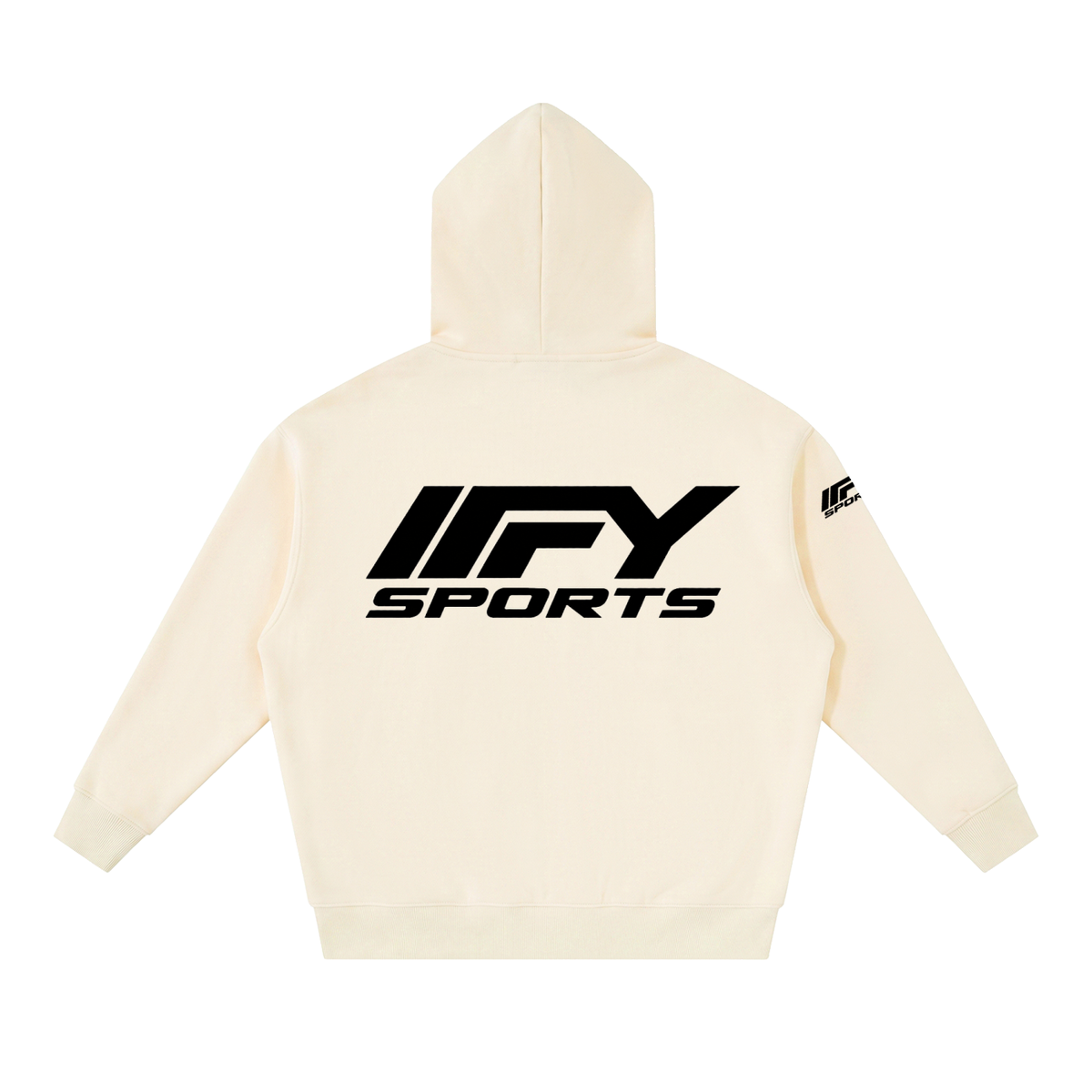 Oversized Two-Way Zip Fleece Hoodie