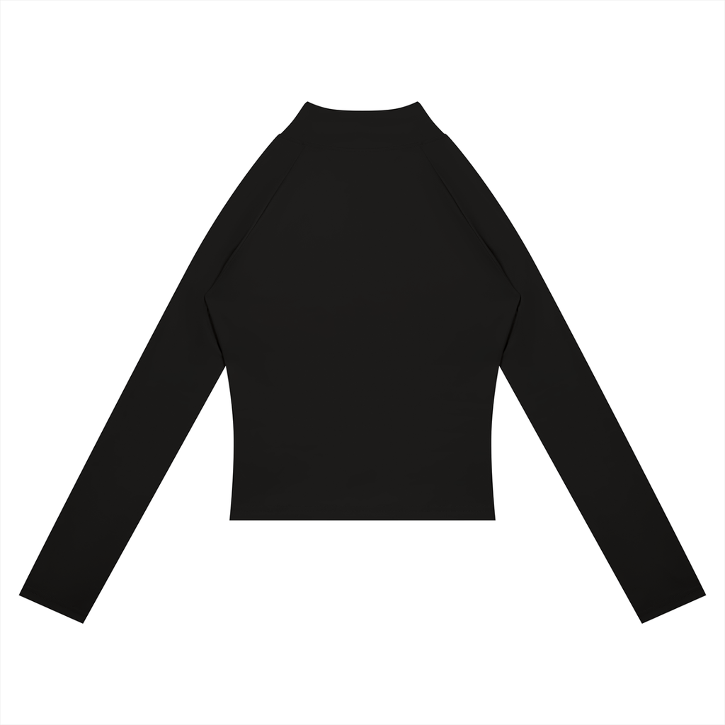 Panelled Cropped Full-Zip Yoga Jacket