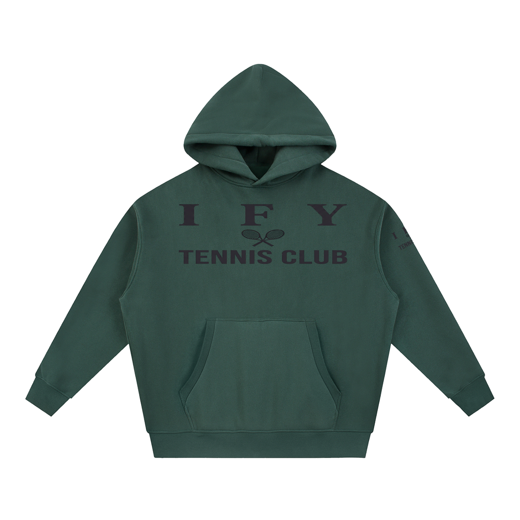 Oversized Boxy-Fit Fleece Hoodie