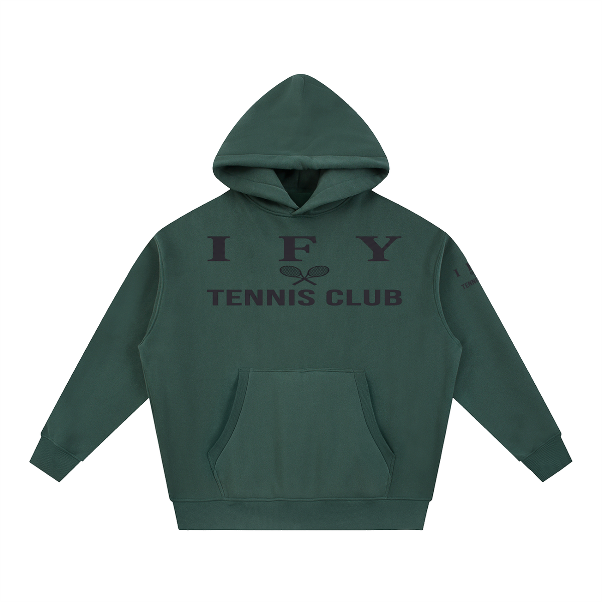 Oversized Boxy-Fit Fleece Hoodie