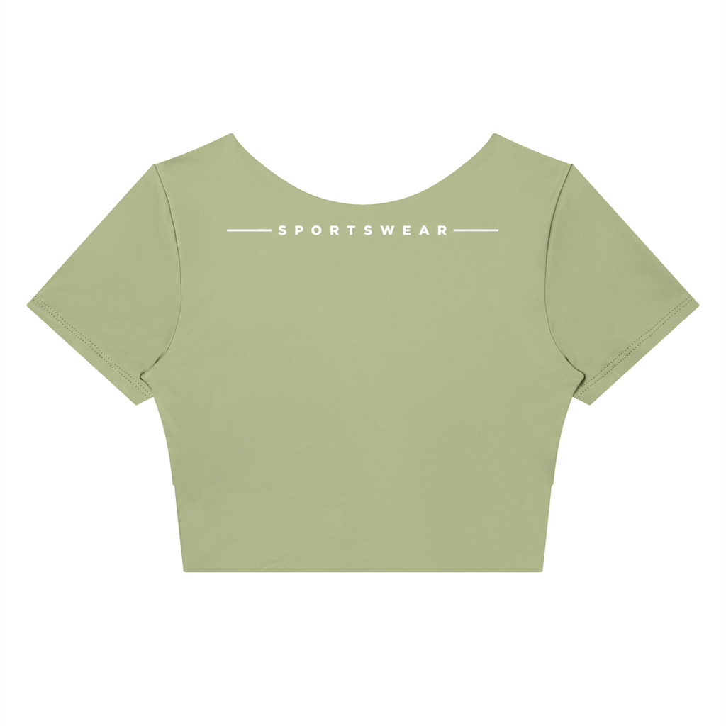 Women's Panelled Crop Yoga T-Shirt