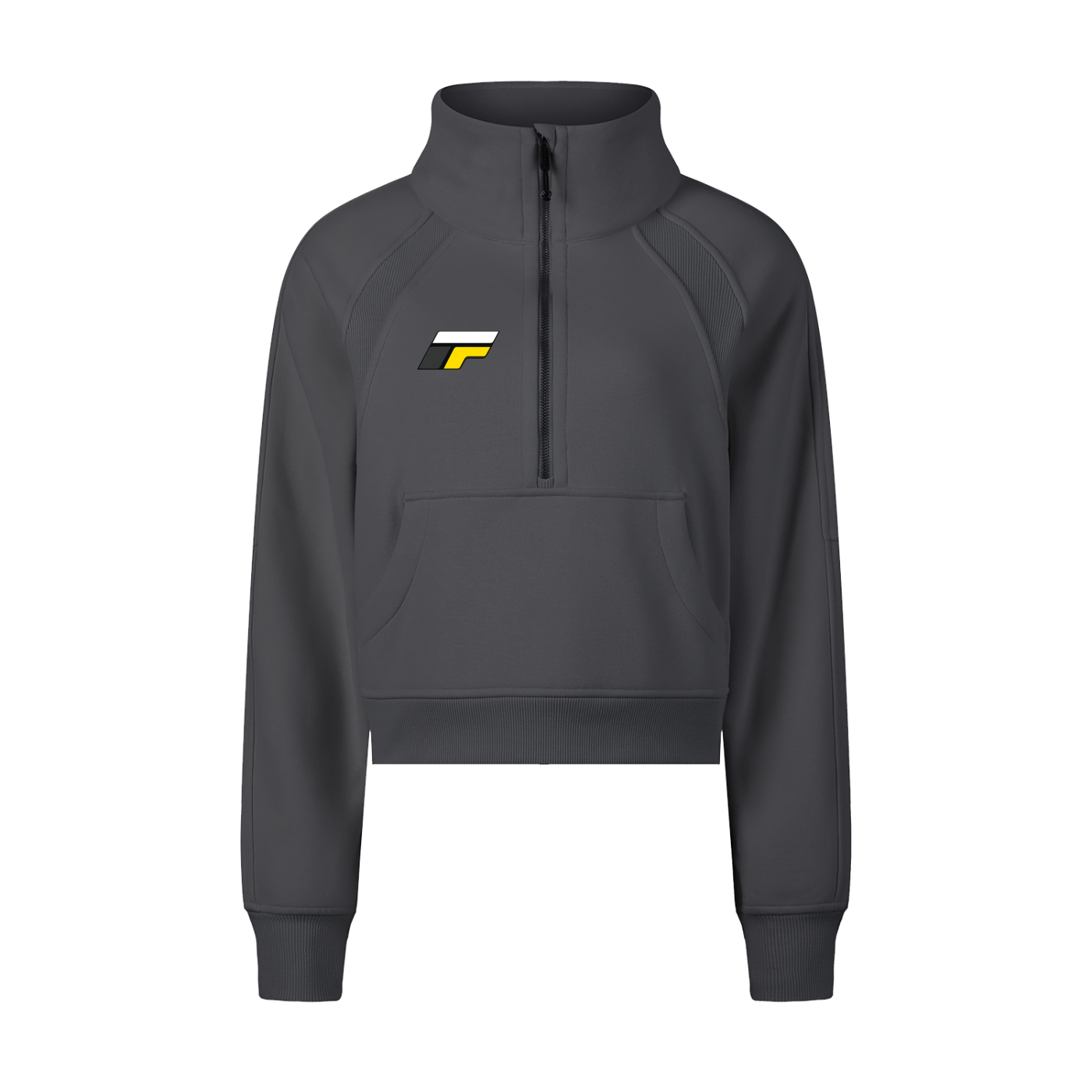 Cropped Half-Zip Sweatshirt