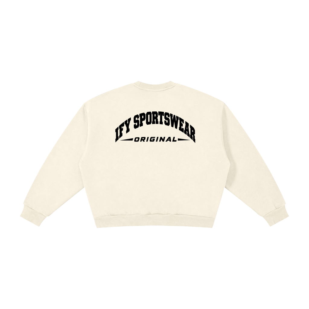 Boxy Fleece Crew-Neck Sweatshirt