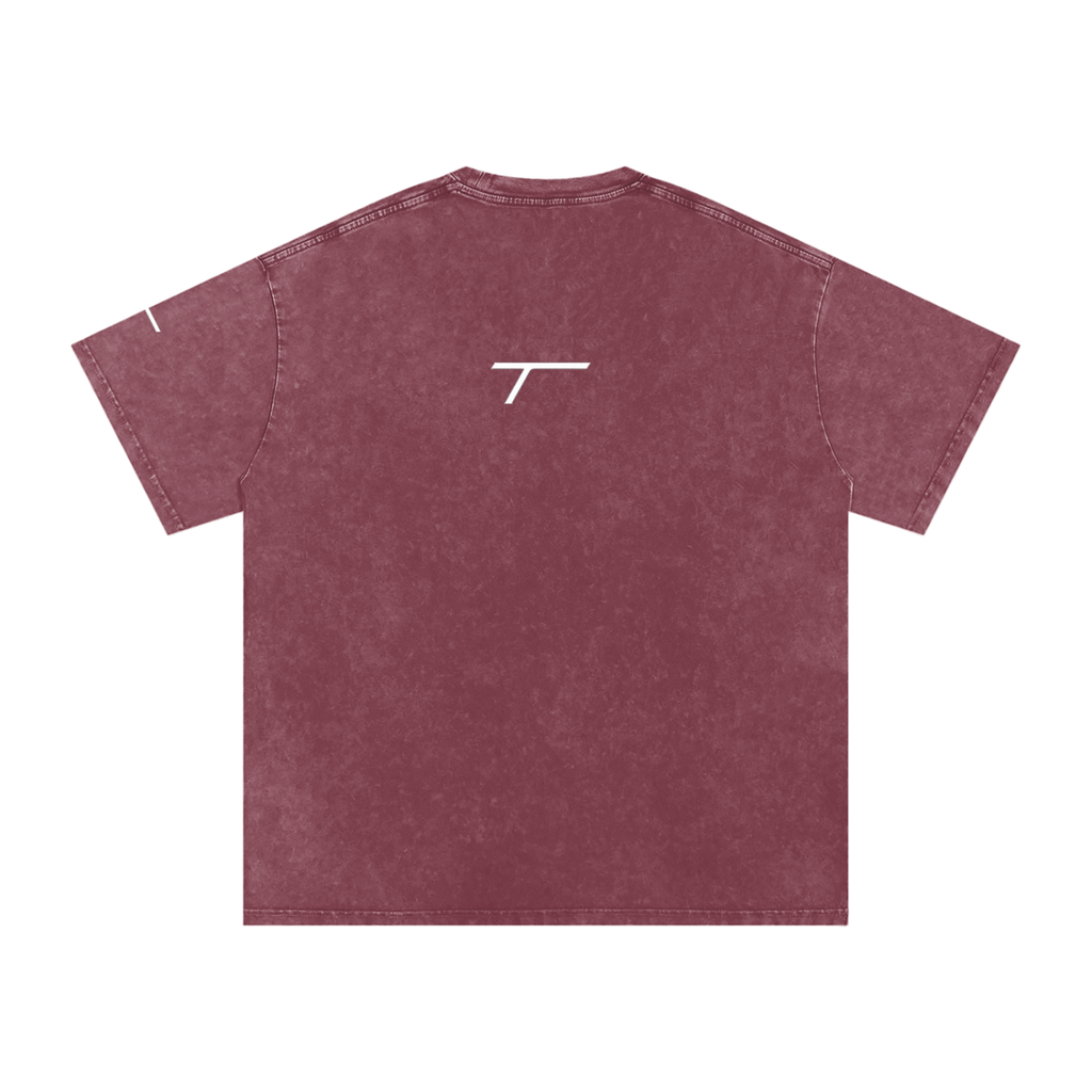 Snow Washed Oversized Cotton T-Shirt