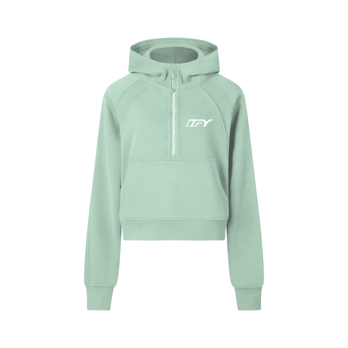 Stylish Cropped Half-Zip Hoodie for Women: Comfort Meets Versatility