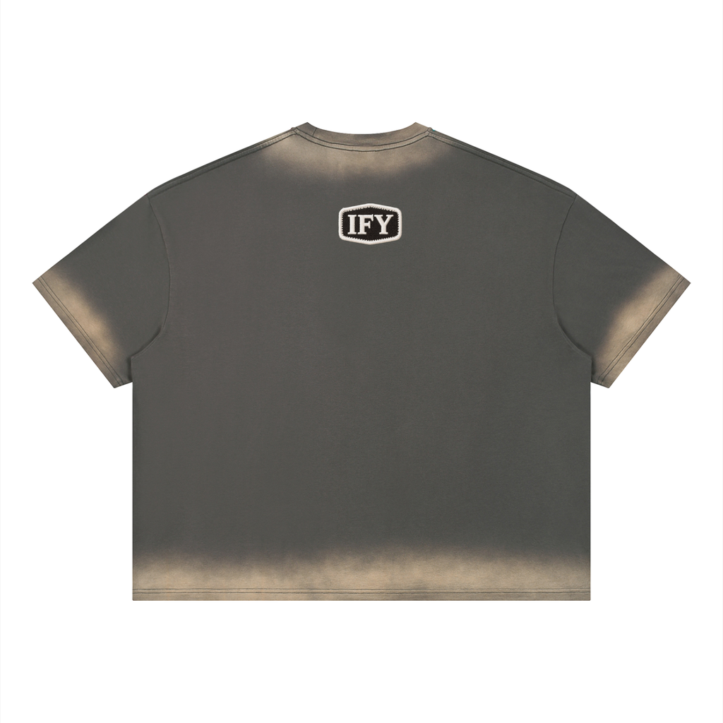 Unisex Boxy Sunfade Vintage Wash T-Shirt