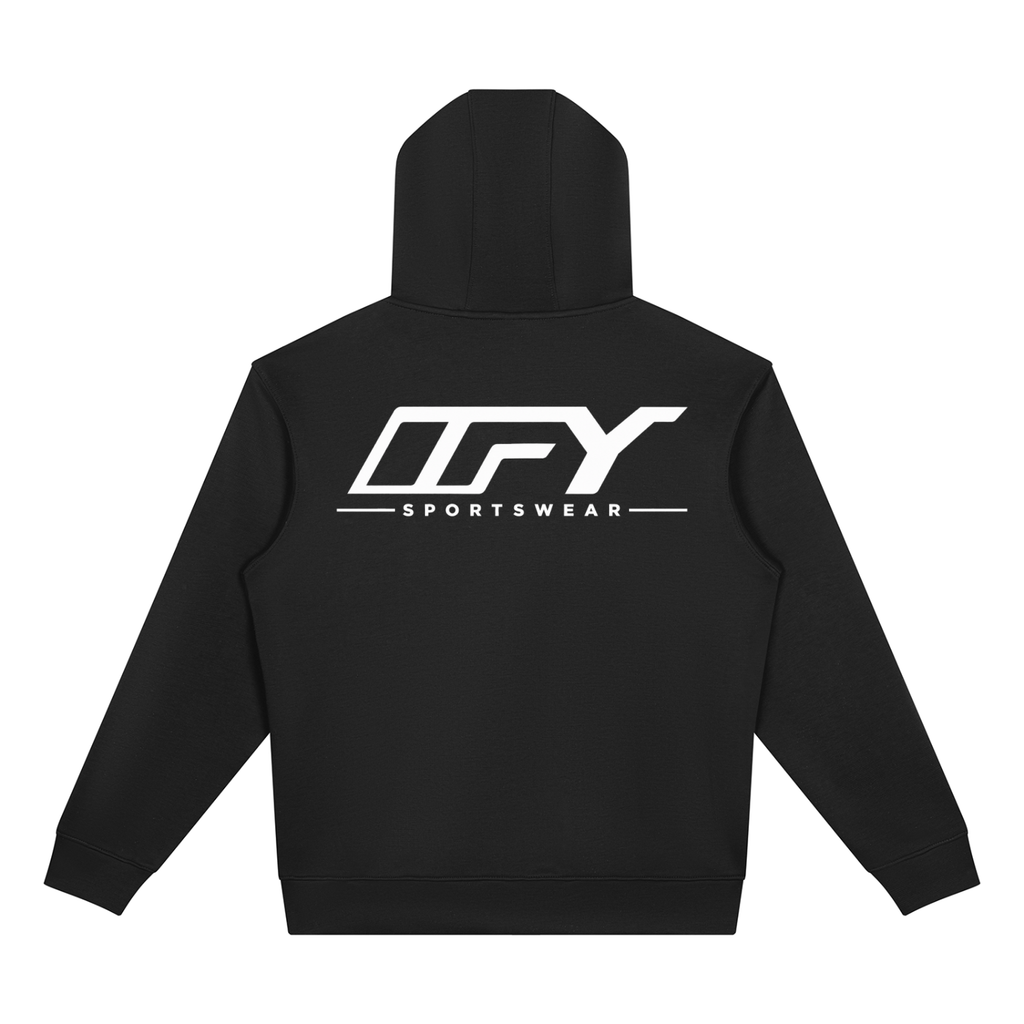 Unisex Drop Shoulder Full Zip Hoodie