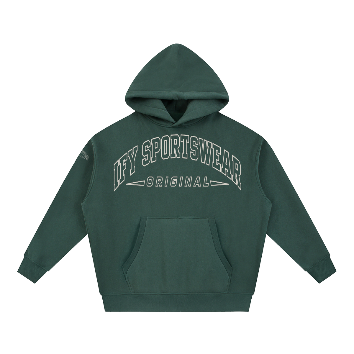Oversized Boxy-Fit Fleece Hoodie