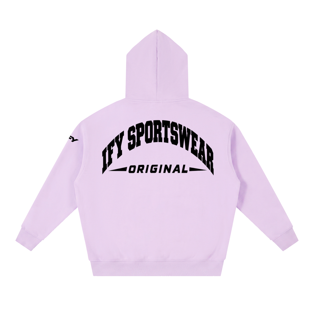 Oversized Boxy-Fit Fleece Hoodie