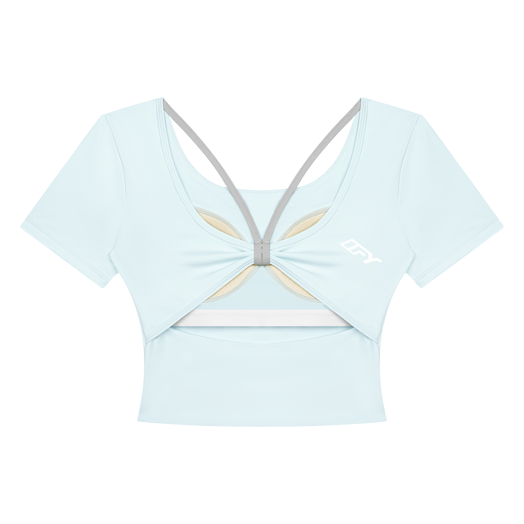 Women's Color Block Yoga T-Shirt