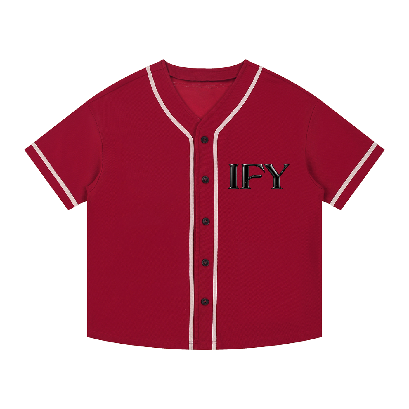 Contrast Piped Button-Up Jersey