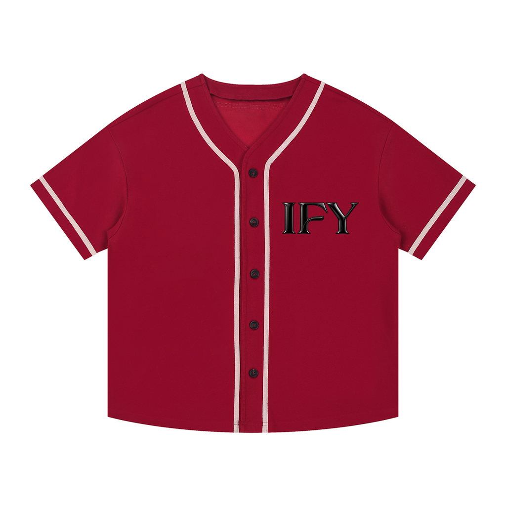 Contrast Piped Button-Up Jersey