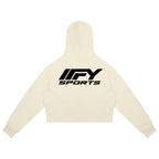 Cropped Zip Hoodie & Wide-Leg Fleece Set
