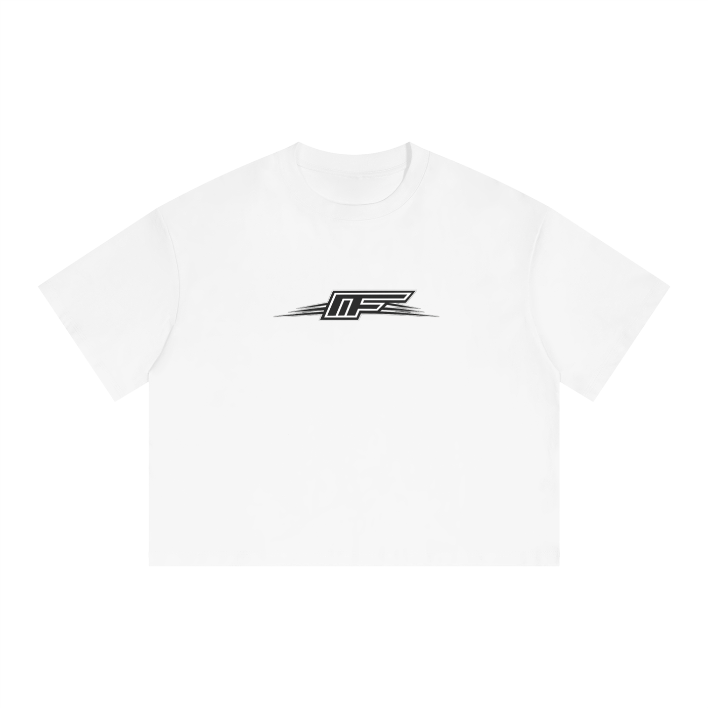 Unisex Boxy Drop Shoulder Crop T-Shirt