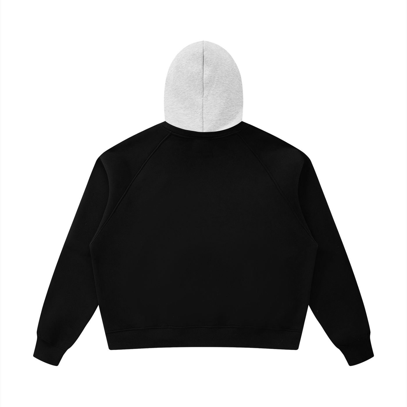 Unisex Fleece Raglan Color Block Hoodie