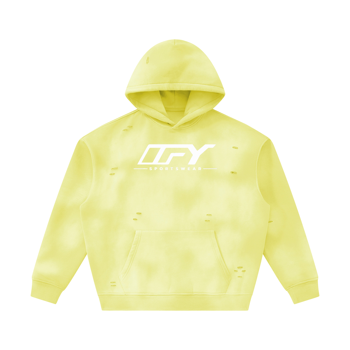 Unisex Frayed Fleece Hoodie for Ultimate Comfort and Style