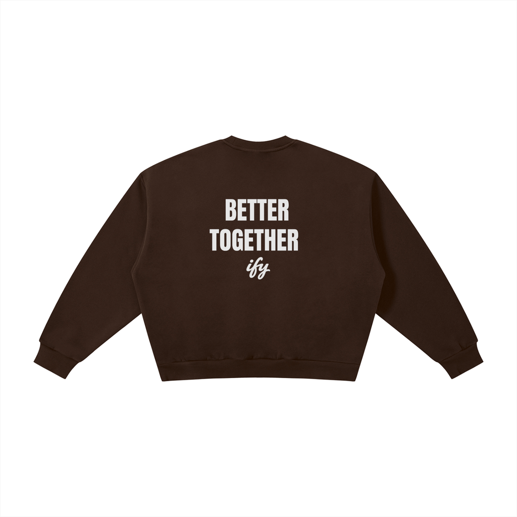 Boxy Fleece Crewneck Sweatshirt