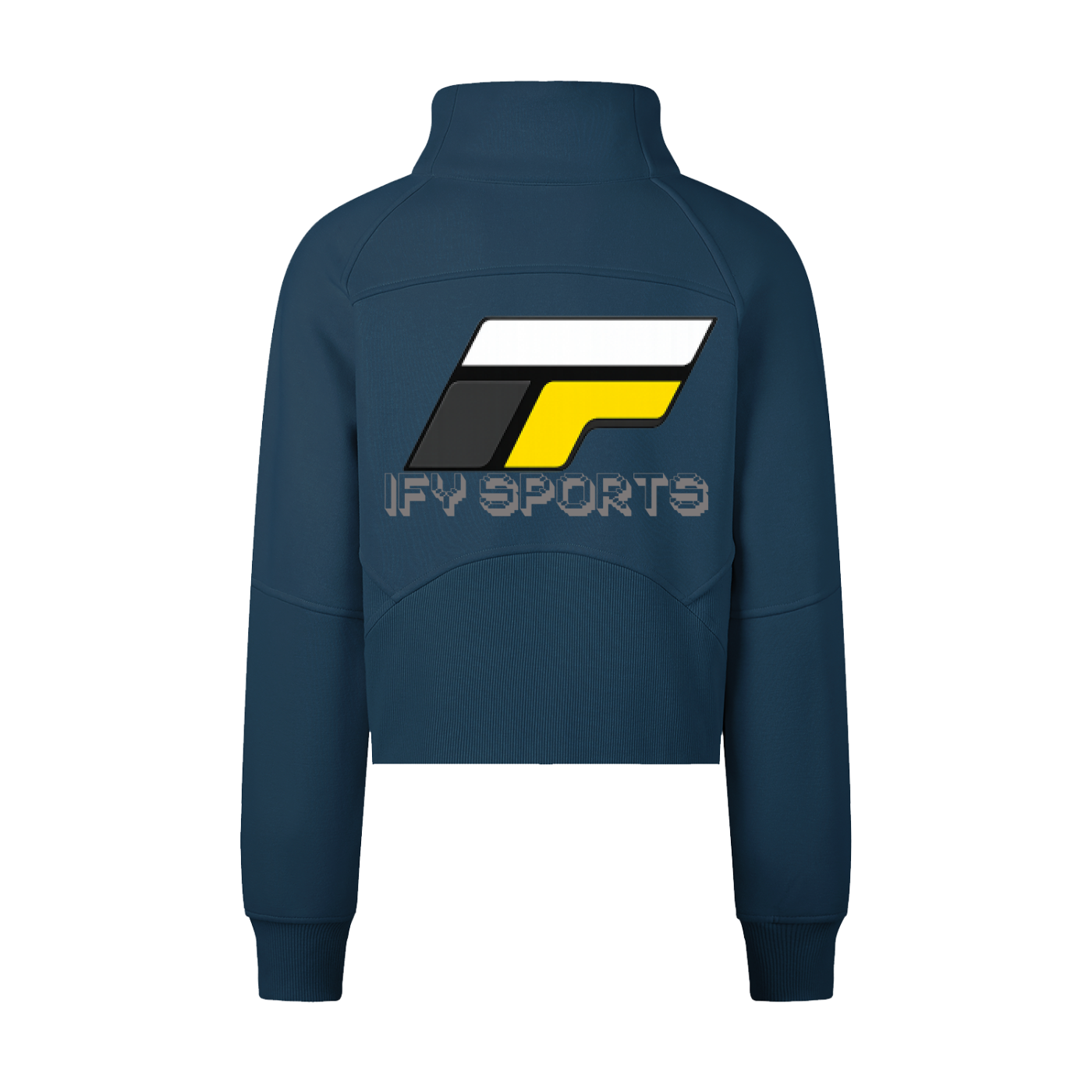 Cropped Half-Zip Sweatshirt