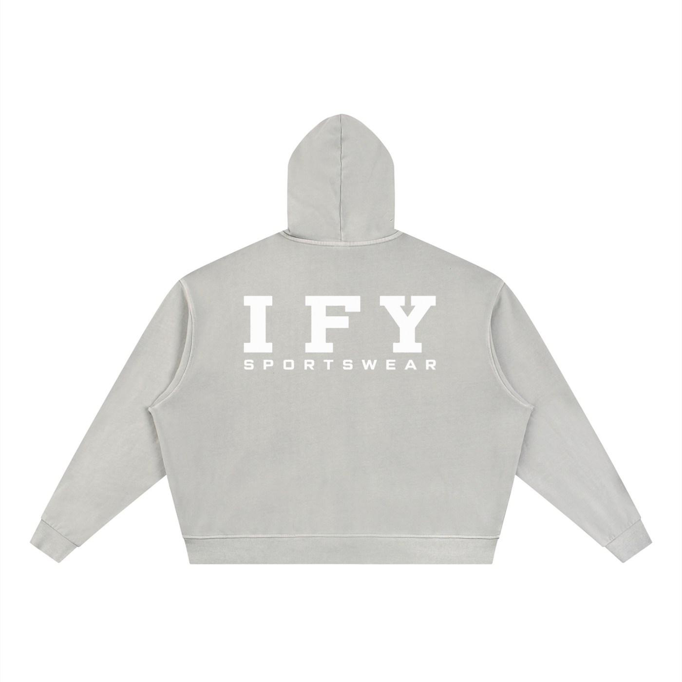 Unisex Vintage Wash Full Zip Boxy Hoodie