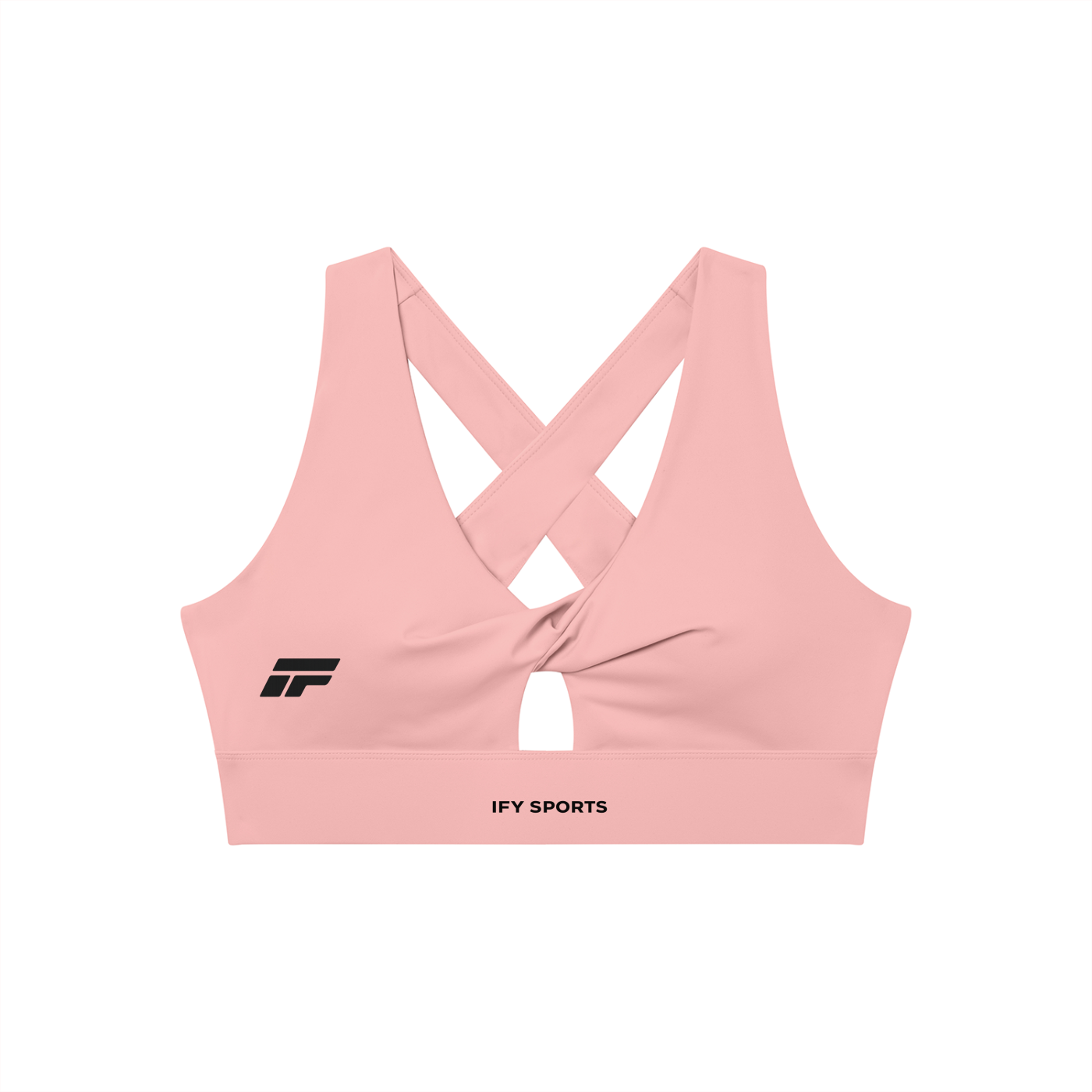 Women's Twist Front V-Neck Sports Bra