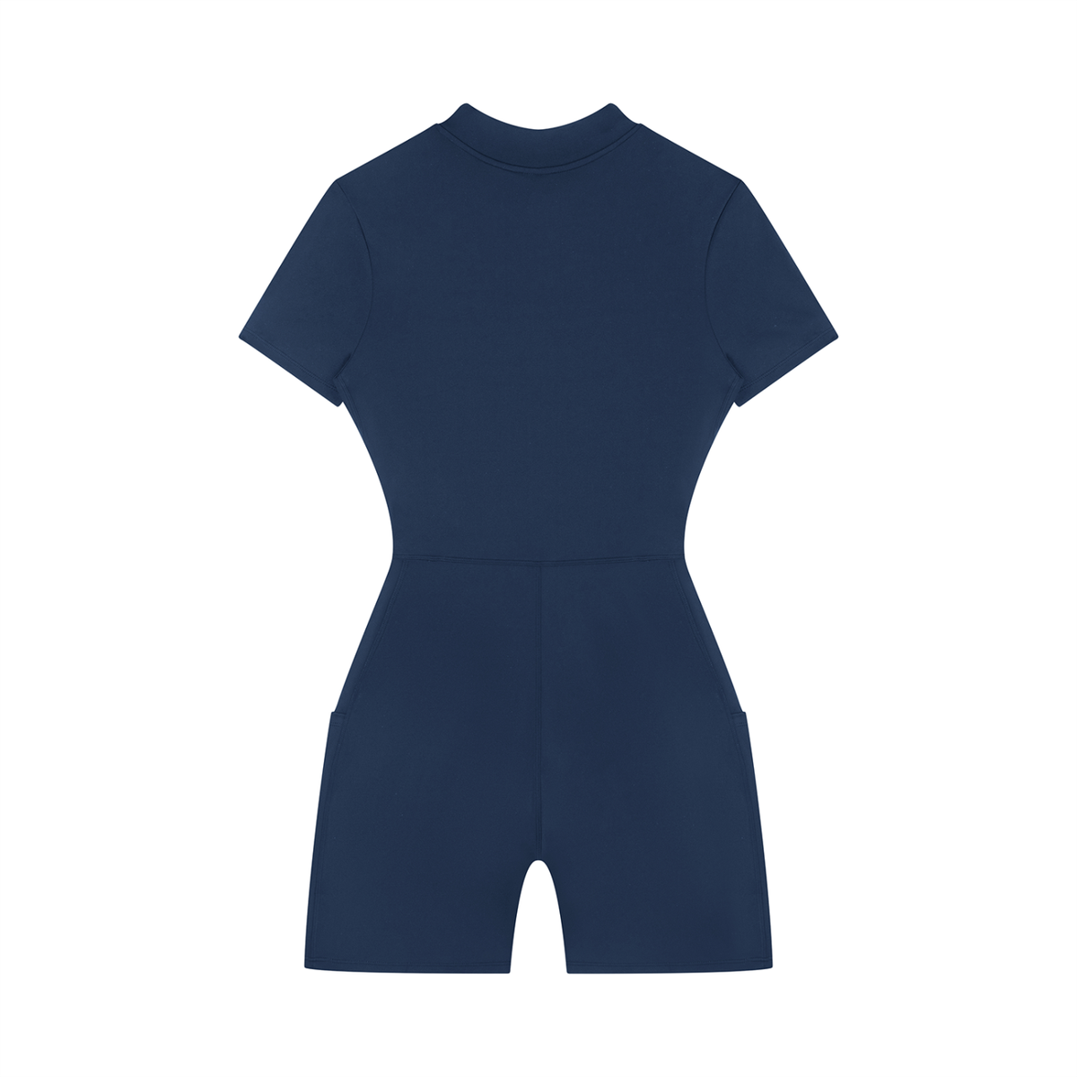 Quarter-Zip Short Sleeve Romper
