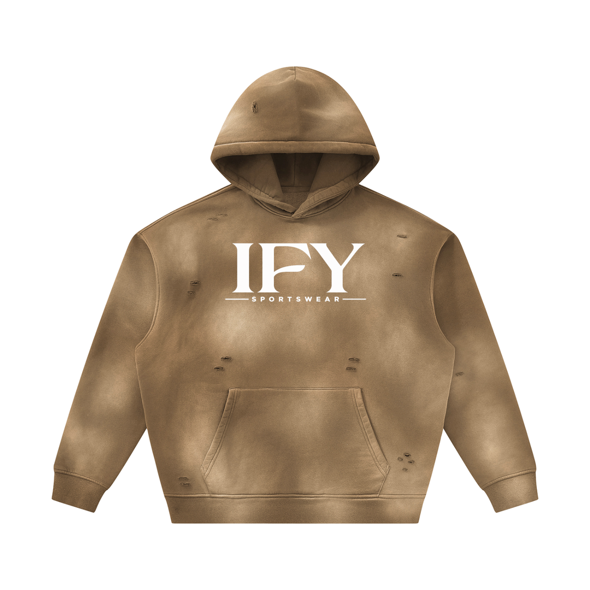 Unisex Frayed Fleece Hoodie for Ultimate Comfort and Style