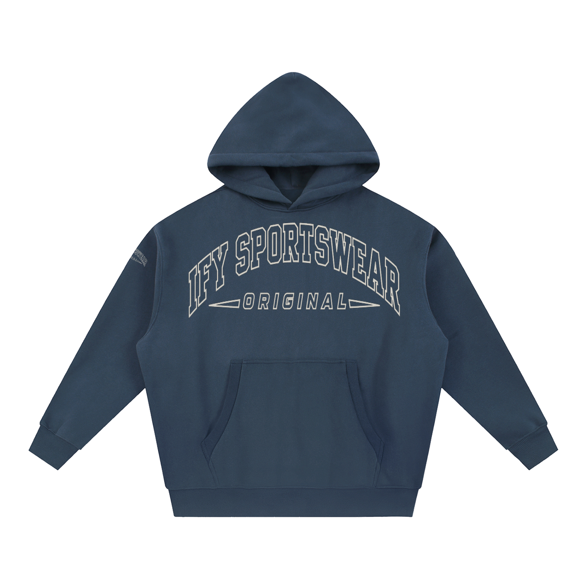 Oversized Boxy-Fit Fleece Hoodie