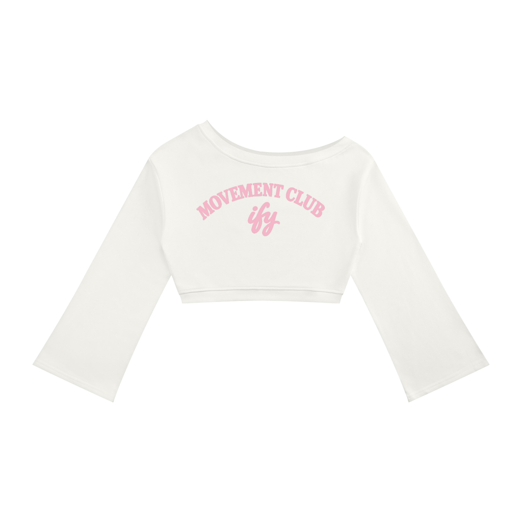 Raw-Edge Wide-Leg Sweatpants & Sweatshirt Co-ords