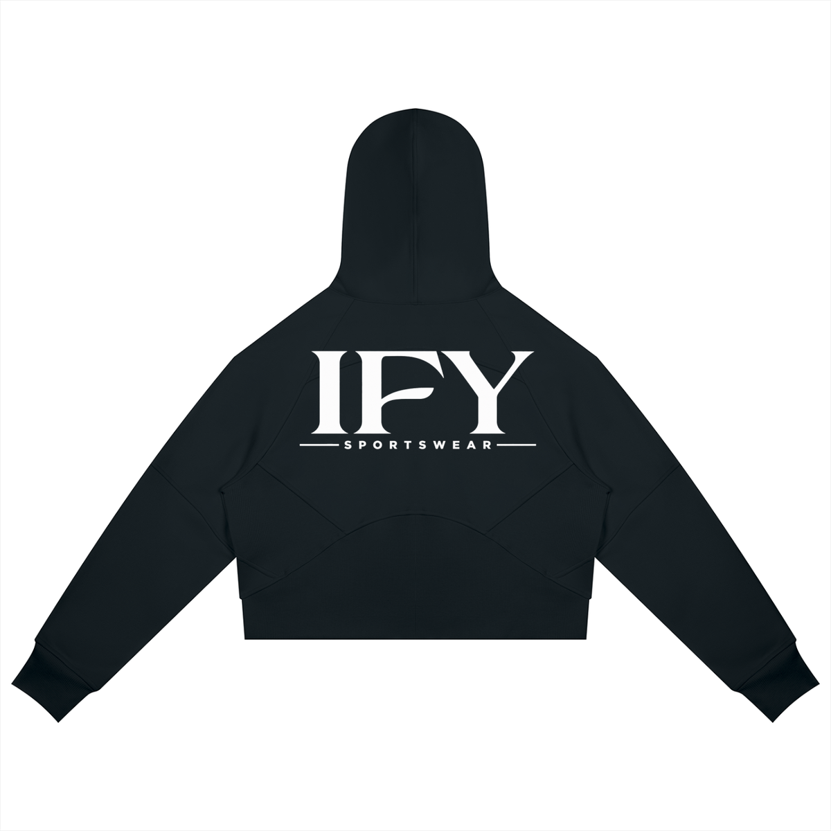 Cropped Zip-Through Hoodie