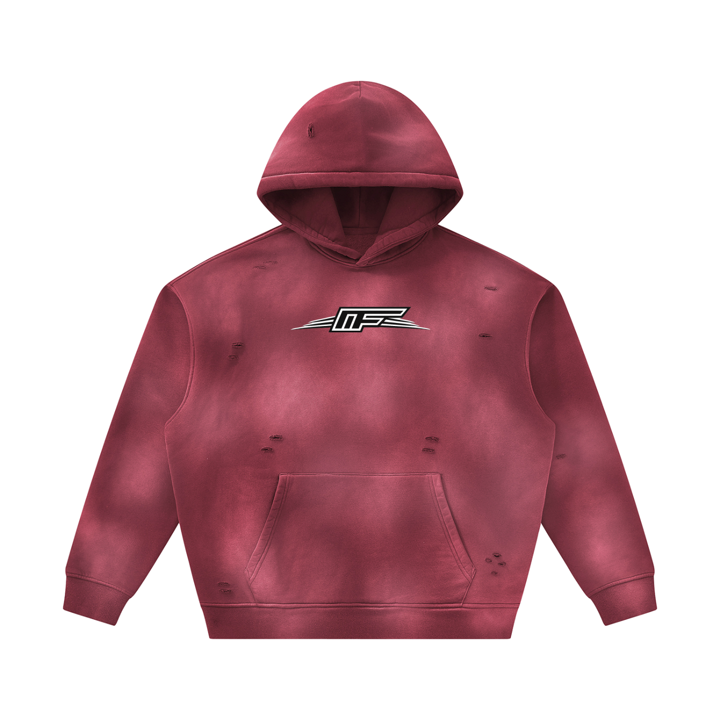 Unisex Frayed Fleece Hoodie - Elevate Your Casual Wardrobe
