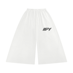 Women's Raw Edge Wide Leg Sweatpants
