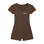 Women's Dual-Function Cape Tie-Waist Romper