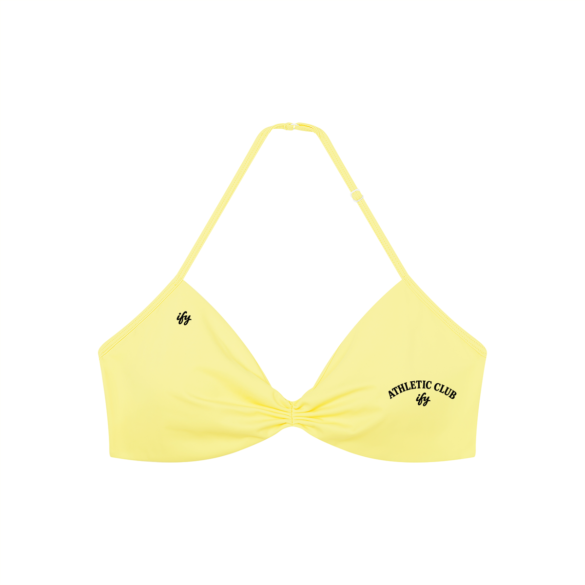 Women’s Ruched Halter-Neck Sports Bra