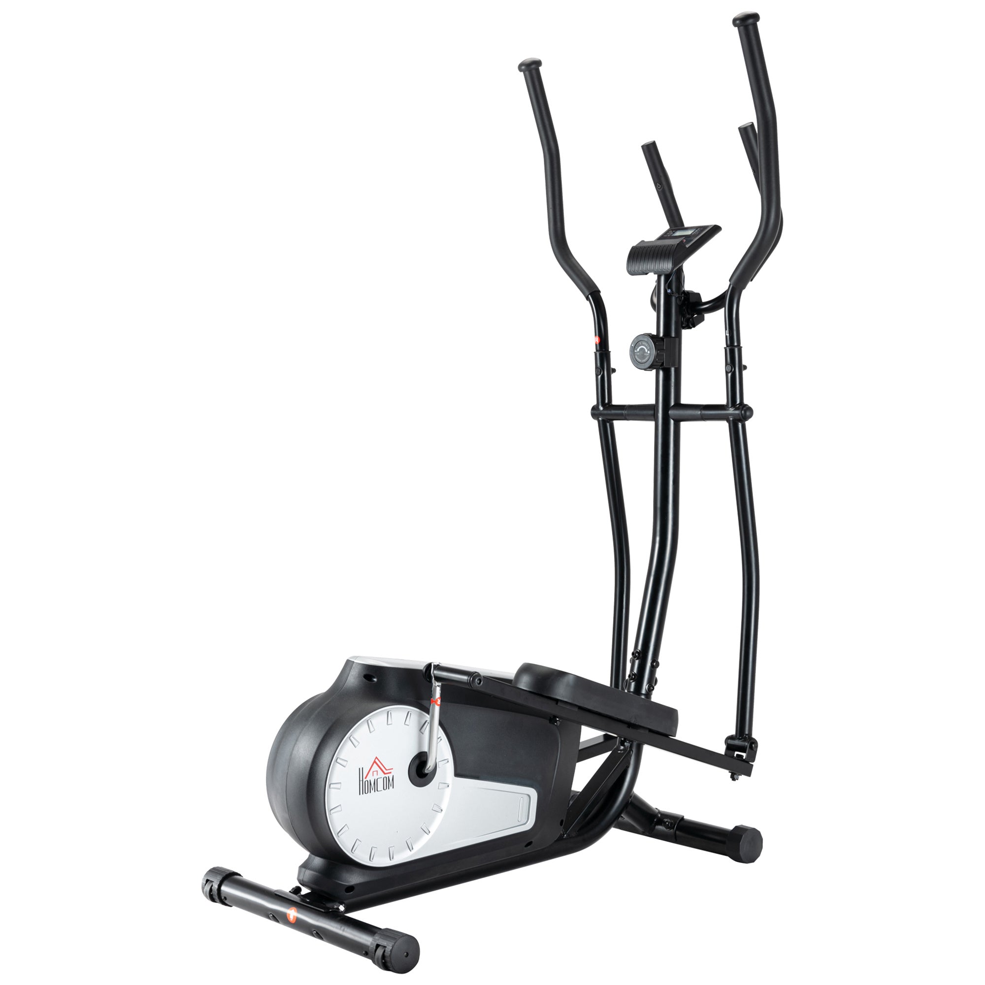Elliptical Cross Trainer, Home Cardio Workout Machine With Eight Level Magnetic Resistance, LCD Monitor, Heart Rate Sensor, Two Wheels - IFY Sports