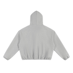 Unisex Boxy Piping Fleece Hoodie