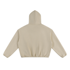 Unisex Boxy Piping Fleece Hoodie