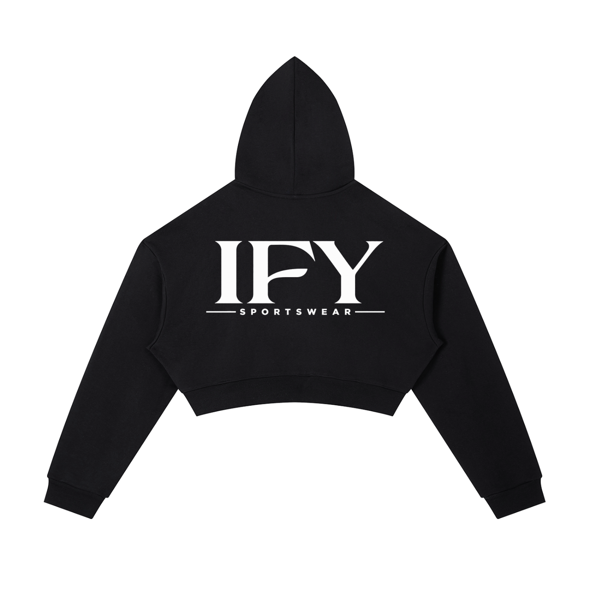 Essential Cropped Zip-Up Hoodie