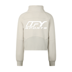 Cropped Half-Zip Sweatshirt