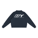 Essential Fleece Mock-Neck Crew Sweatshirt