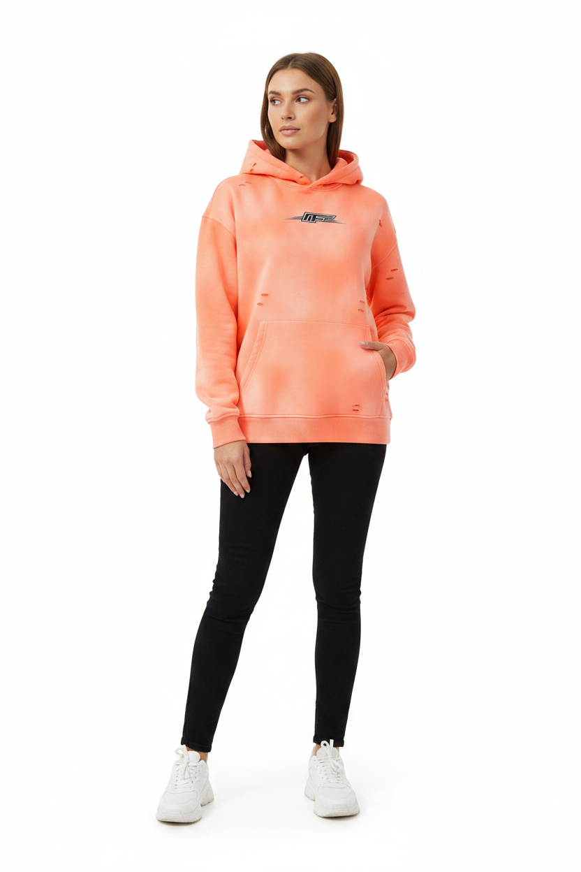 Unisex Frayed Fleece Hoodie: Your Go-To for Comfort and Style